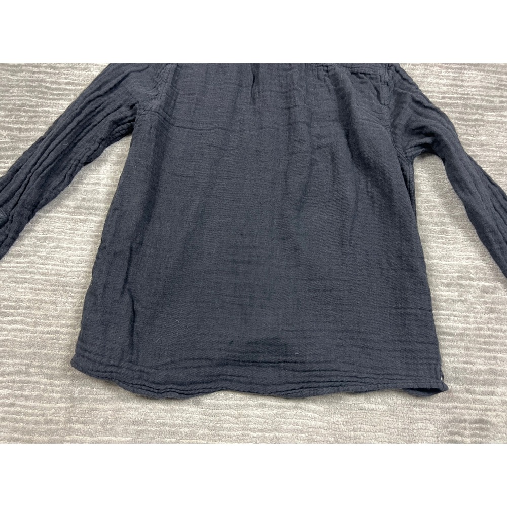 Carbon 2 Cobalt Shirt Mens Large Gray Button Up Knit Cotton Long Sleeve - Picture 11 of 11